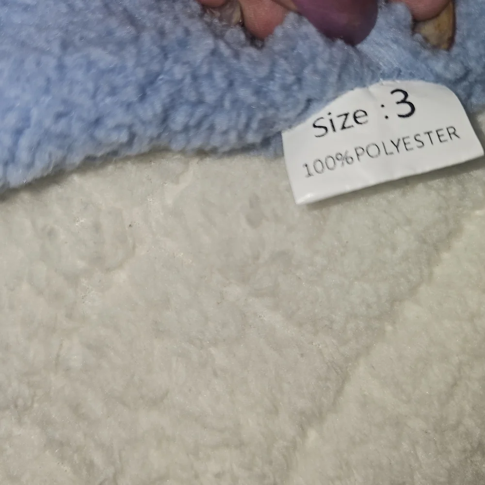 Cozy Blue Fleece Baby Footie